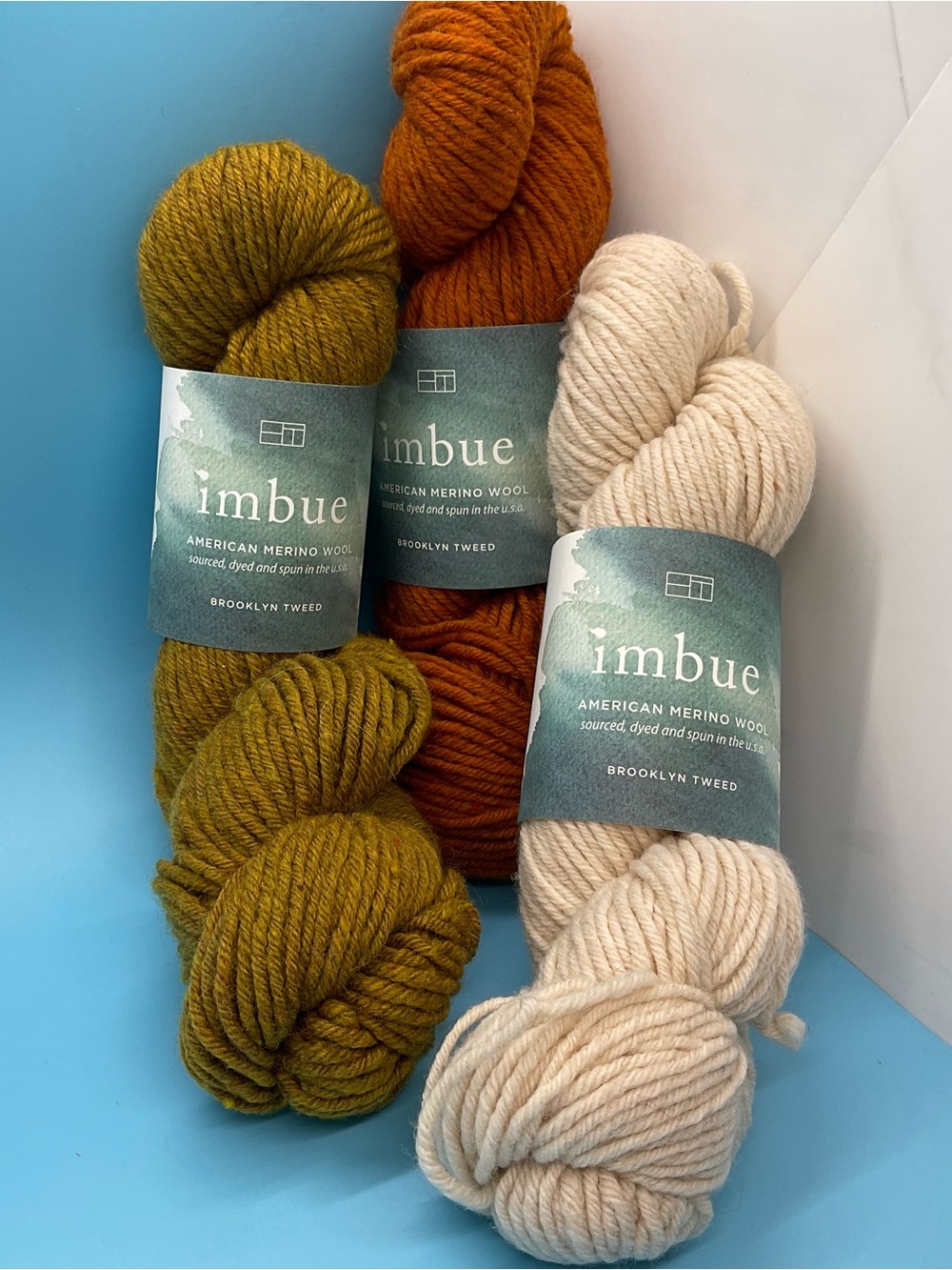 Imbue American Merino Wool Brooklyn Tweed 3-50gr Hanks